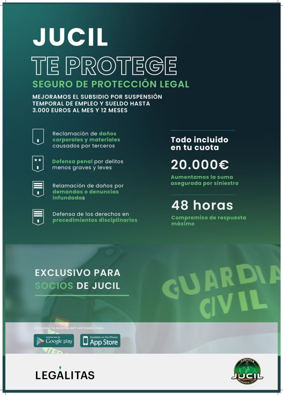 JUCIL te protege · Seguro de protección legal
